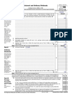 2016 Form 1040a or 1040 Schedule B