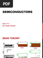 Semiconductors: EEE F111 Dr. Ruma Ghosh