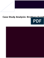 Case Study Analysis: Brothers Furniture LTD