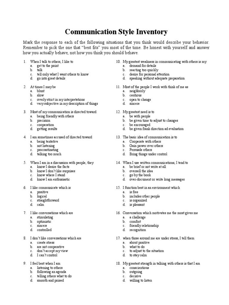 communication-style-inventory-pdf-intelligence-communication