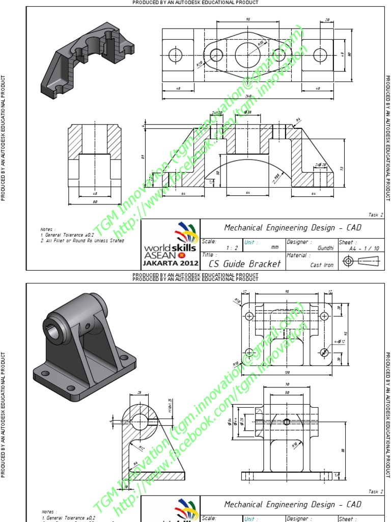 L.C Om) Tio N: CS Guide Bracket | PDF | Engineering | Iron