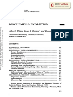 Biochemical Evolution: Allan C. Wilson, Steven S. Carlson, and Thomas J. White