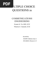 (EDGE) MULTIPLE CHOICE QUESTIONS in COMMUNICATIONS ENGINEERING by Yu and Camacho