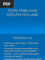 Teori Pemilihan Kerjaya Holland