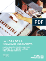 Libro 2015. Onu Igualdad Sustantiva. Mujeres en Los Parlamentos America Latina PDF