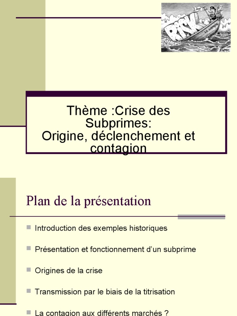 Crise Des Subprimes Version Complète | PDF | Obligation de dette ...