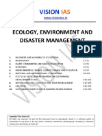 Ecology Environment and Disaster Management