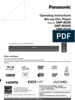 Manual Blu Ray Panasonic Dmpbd65