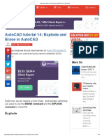 AutoCAD Tutorial 14 - Explode and Erase in AutoCAD PDF