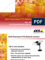 AXIS Panorama PTZ Network Camera: Pan, Tilt and Zoom in A Live Panorama Over Your Network