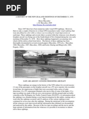 Download A History Of New Zealand Ufo Sightings 12 31 1978 By Bruce Maccabee Radar Camera PSD Mockup Templates