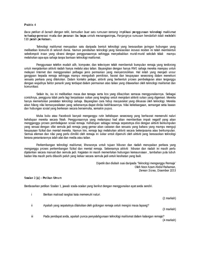 Latihan 4 5 Rumusan Pdf