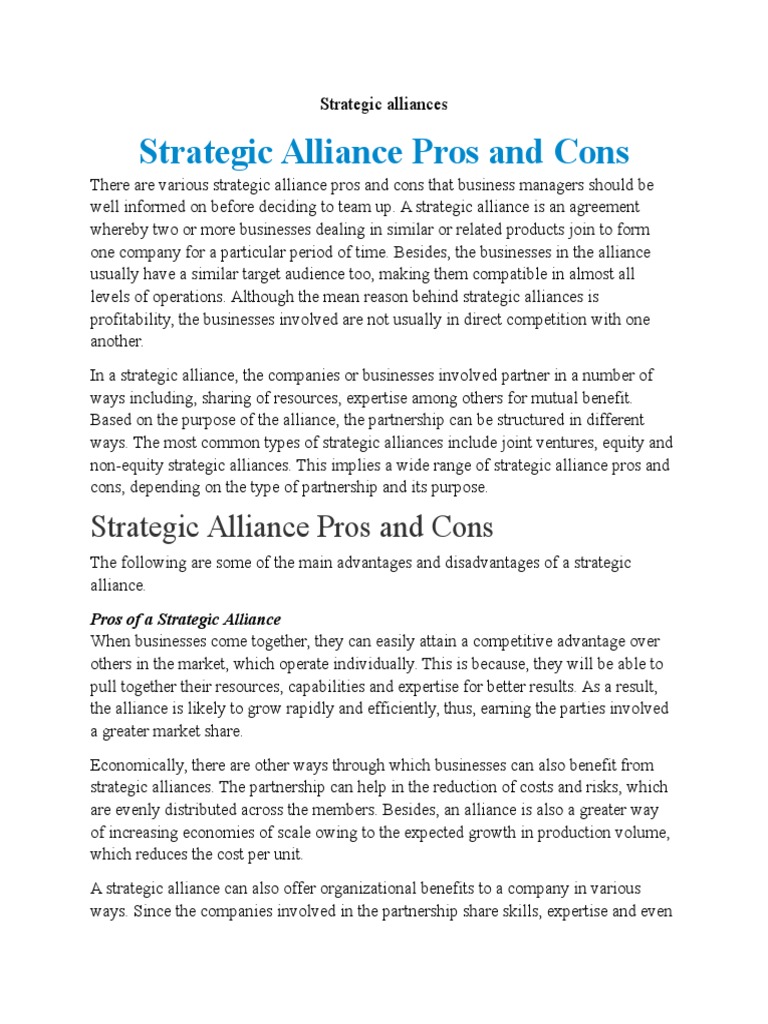 Strategic Alliances Pdf Starbucks Retail