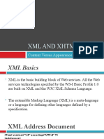 XML and XHTML Content Versus Appearance
