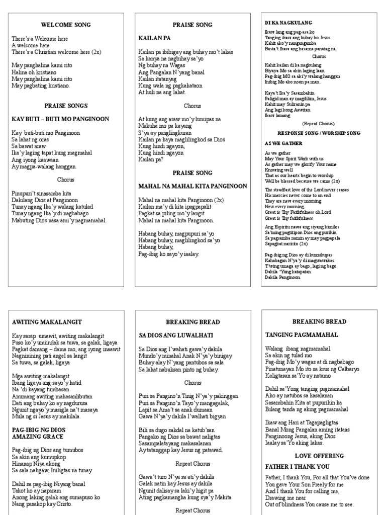 Welcome Song | PDF