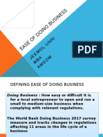 BE Session 10-11 Ease of Doing Business