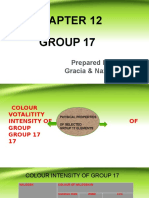COLOUR INTENSITY AND PHYSICAL PROPERTIES OF GROUP 17 ELEMENTS