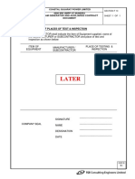 f13 Schedule of Places of Test & Inspection