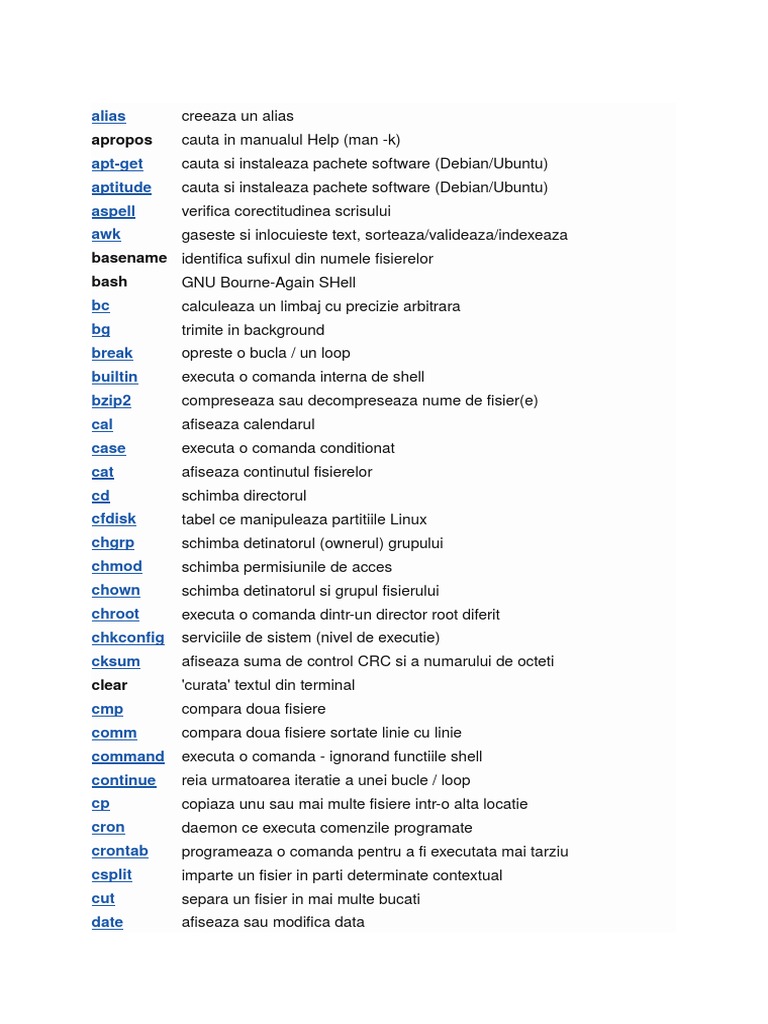 Comenzi Linux Avansate | PDF
