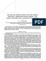 Relation Between Heart and Joint Disease Including "Rheumatoid Heart AND Chronic Post-Rheumatic Arthritis