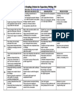 Grading Criteria Chart