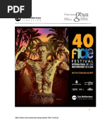 40th Elche International Independent Film Festival. Legal Notices. July 14-21, 2017