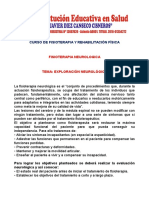 Evaluación neurológica en fisioterapia