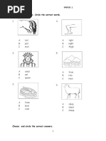 Look at The Pictures. Circle The Correct Words