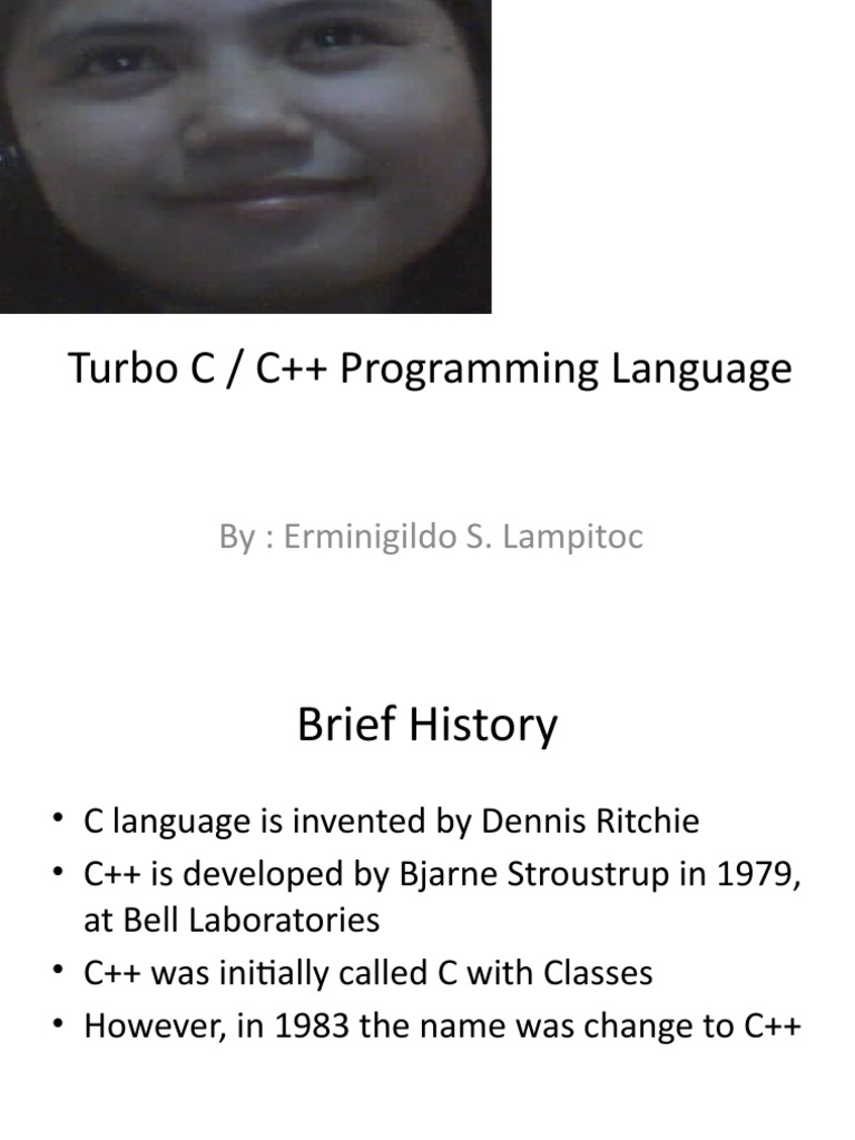Turbo C / C++ Programming Language: By: Erminigildo S. Lampitoc | PDF ...
