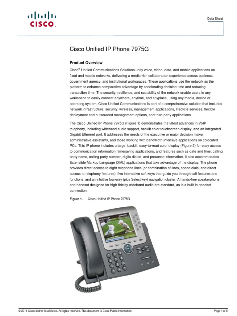 IP Telephone - Cisco - 7965 | Voice Over Ip | Telephone