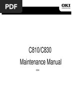 OKI C810-C830 Maintenance Manual-M Rev1