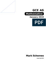 A2AS MATH Past Papers Mark Schemes Standard January Series 2010 6426