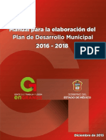 Manual para La Elaboracion de PDM 2016-2018 Versión Final