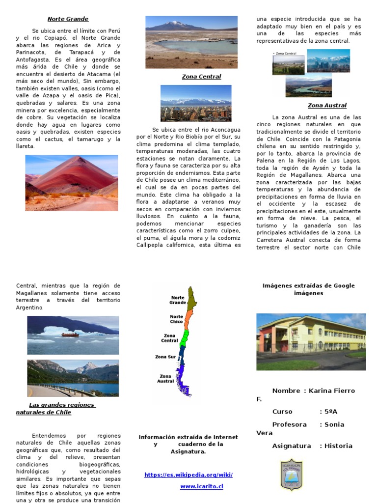 Características del Norte Grande de Chile | PDF | Chile | Ciencias de ...
