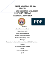 Trazabilidad de Las Mediciones de Susceptibilidad Magnetica