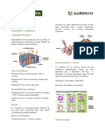 Aula 01 - Transporte passivo e ativo