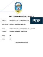 Inventario de Personalidad de Eysenck Tarea I