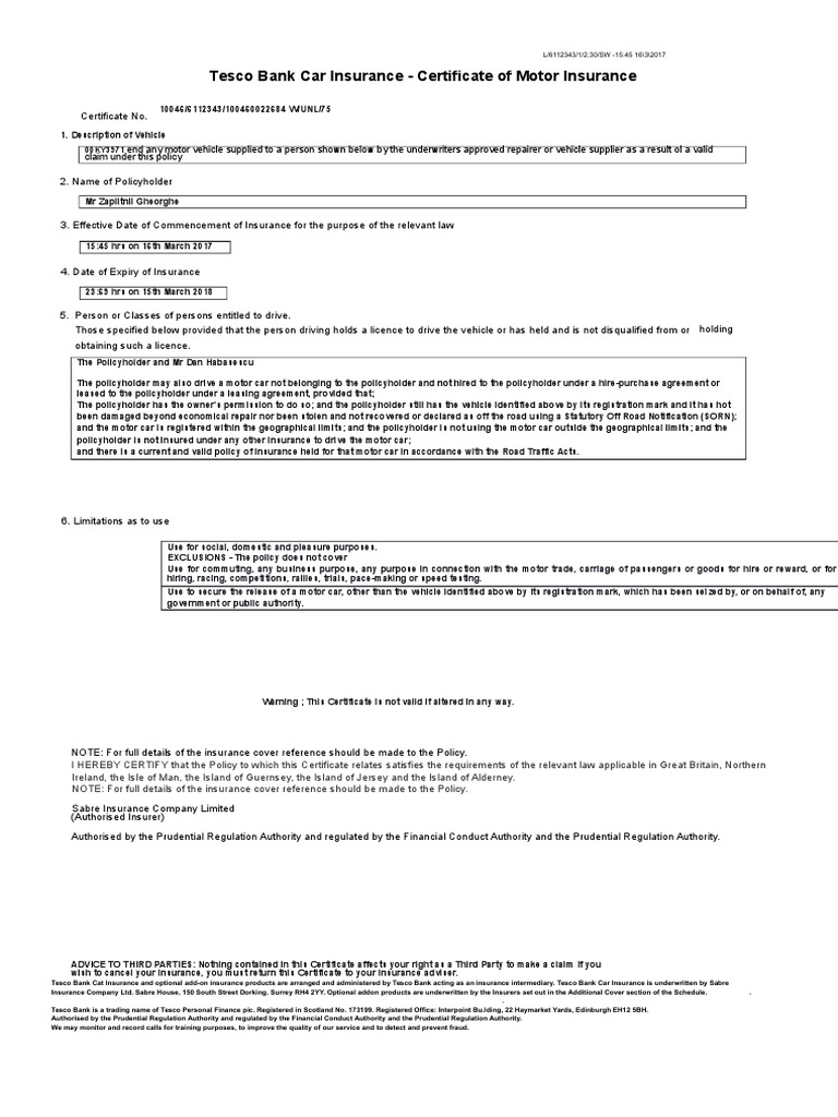 Tesco Bank | Vehicle Insurance | Insurance