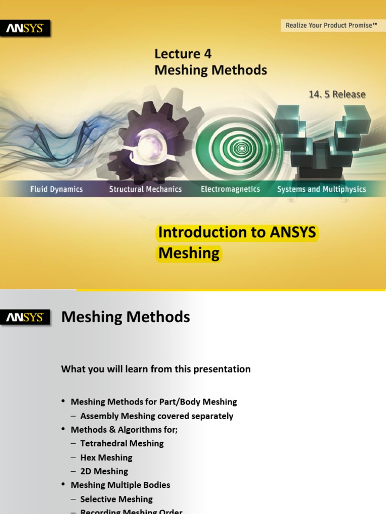 Mesh-Intro 14.5 L04 Meshing Methods | PDF | Tetrahedron | Computer ...