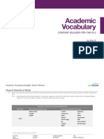 Academic Vocab Science GR 05