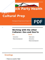 Block Party - Cultural Preparation