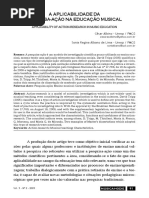 A Aplicabilidade Da Pesquisa-Ação Em Educação Musical