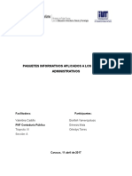 Paquetes Informáticos Aplicados A Los Procesos Administrativos.