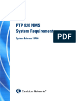 PTP820 NMS - System Rquirement - R15A00