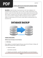 Practical:-2 Study and Usage of Backup and Recovery Technique. Backup