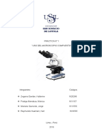 Microscopio compuesto: práctica de identificación y manejo
