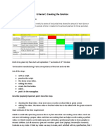 Criteria C: Creating The Solution: Gantt Chart (