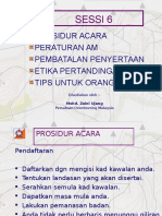 Sessi 6 Prosidur Acara & Peraturan1