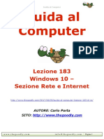 Guida al Computer - Lezione 183 - Windows 10 - Sezione impostazioni - Rete e internet