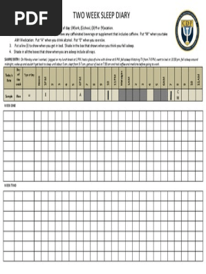 CDP Sleep Diary